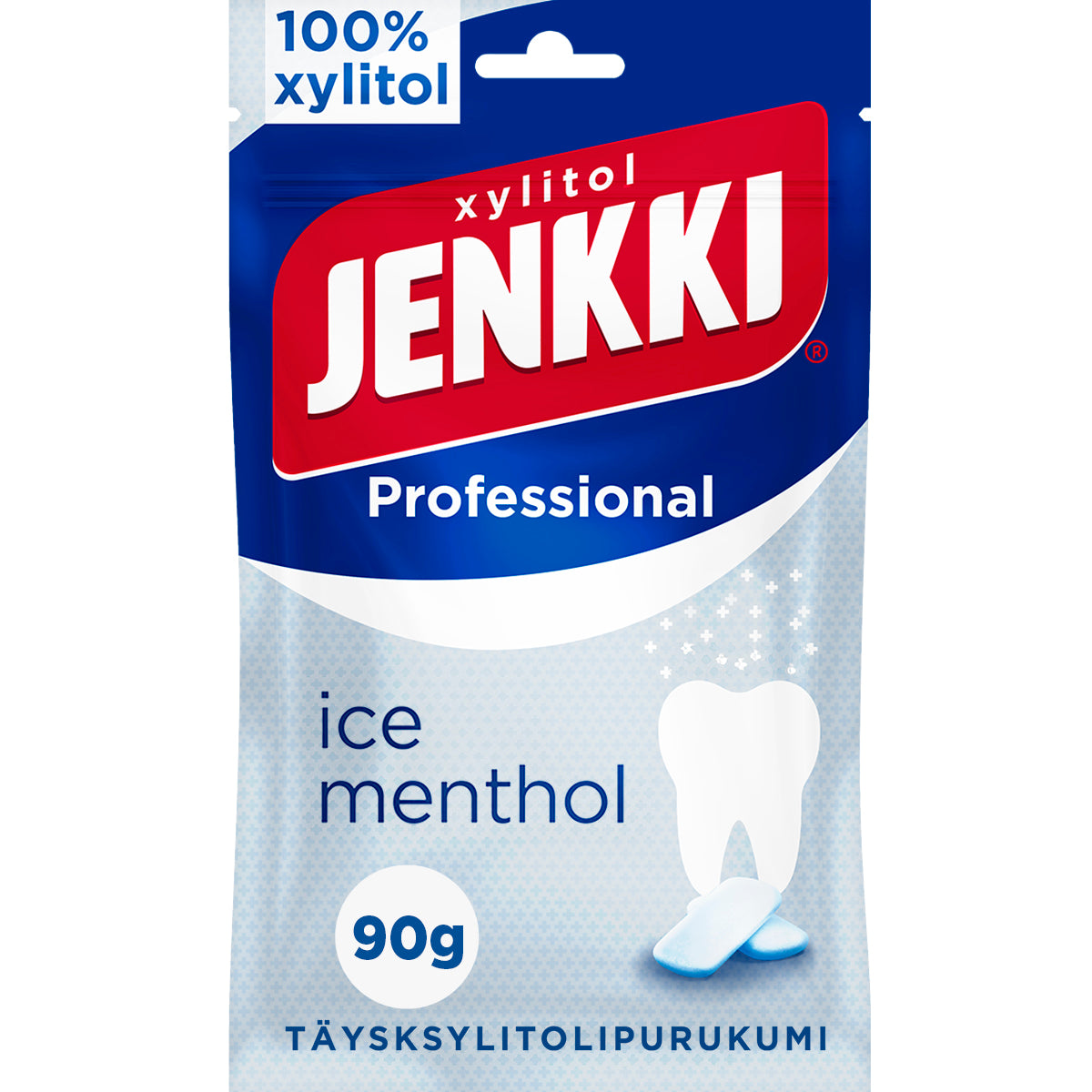 Jenkki Professional Ice Menthol tuggummi med full xylitol 90g