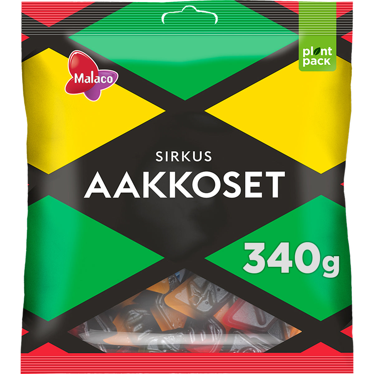 Malaco Aakkoset Sirkus confectionery mix 340g