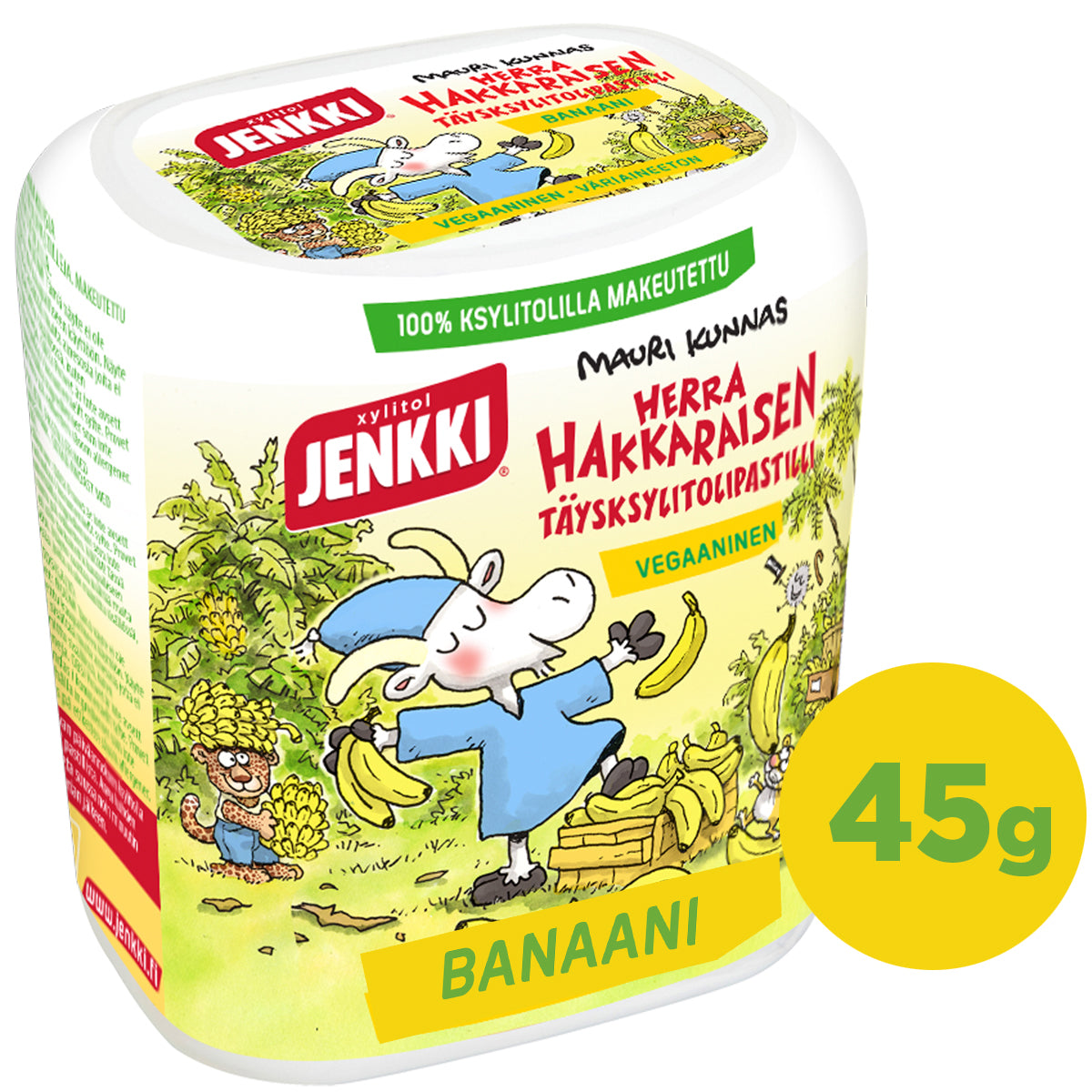 Jenkki Herr Hakkarainen Banane Vollxylitollutscher 45g