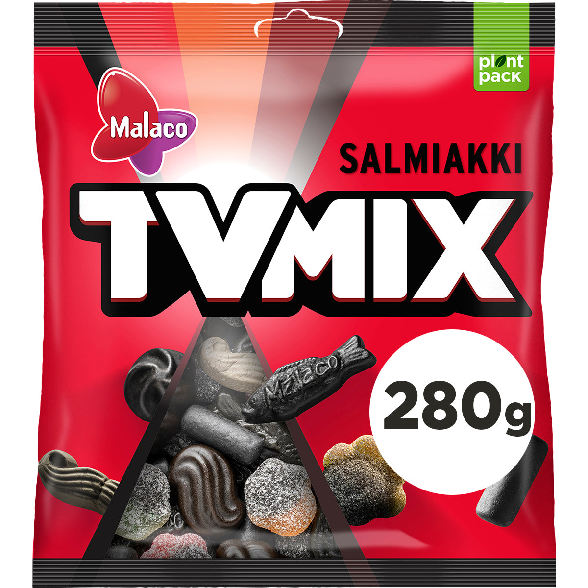 Malaco TV Mix Salmiakki godisblandning 280g