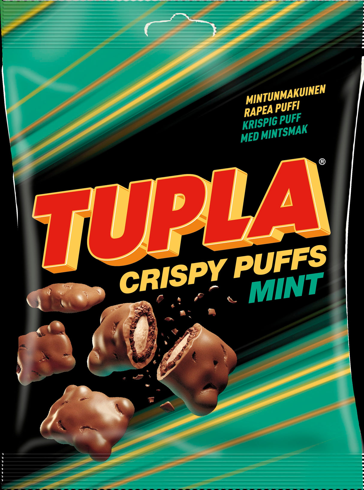 Tupla Crispy Puffs Mint Süßigkeit 170g