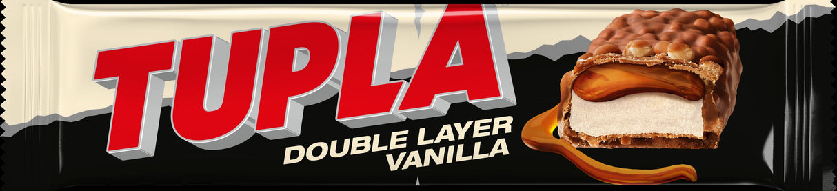 Tupla Double Layer Vanilla chocolate bar 48g 5-PACK