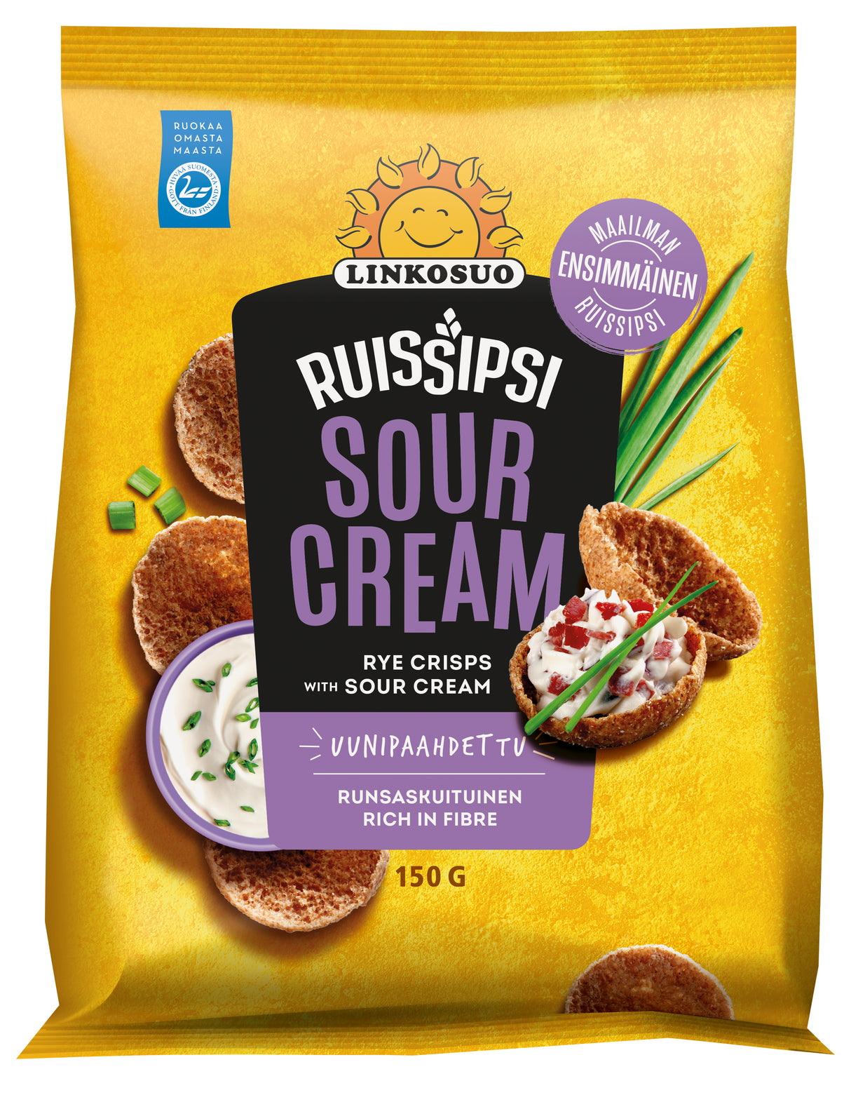 Linkosuo Rye crisps 150g Sour Cream 