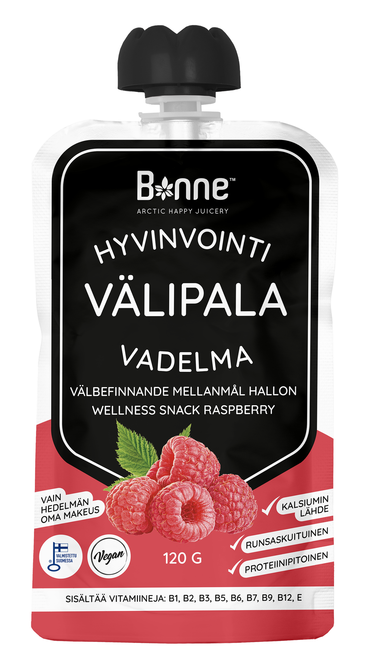 Bonne 120g Hyvinvointivälipala Vadelma