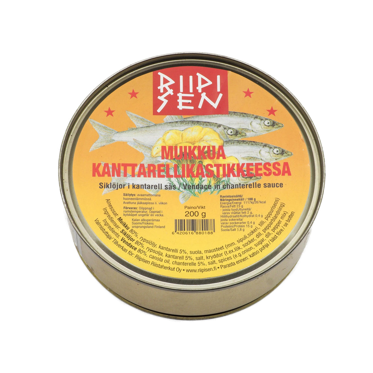 Riipisen Vendace in chantarelle sauce 200g