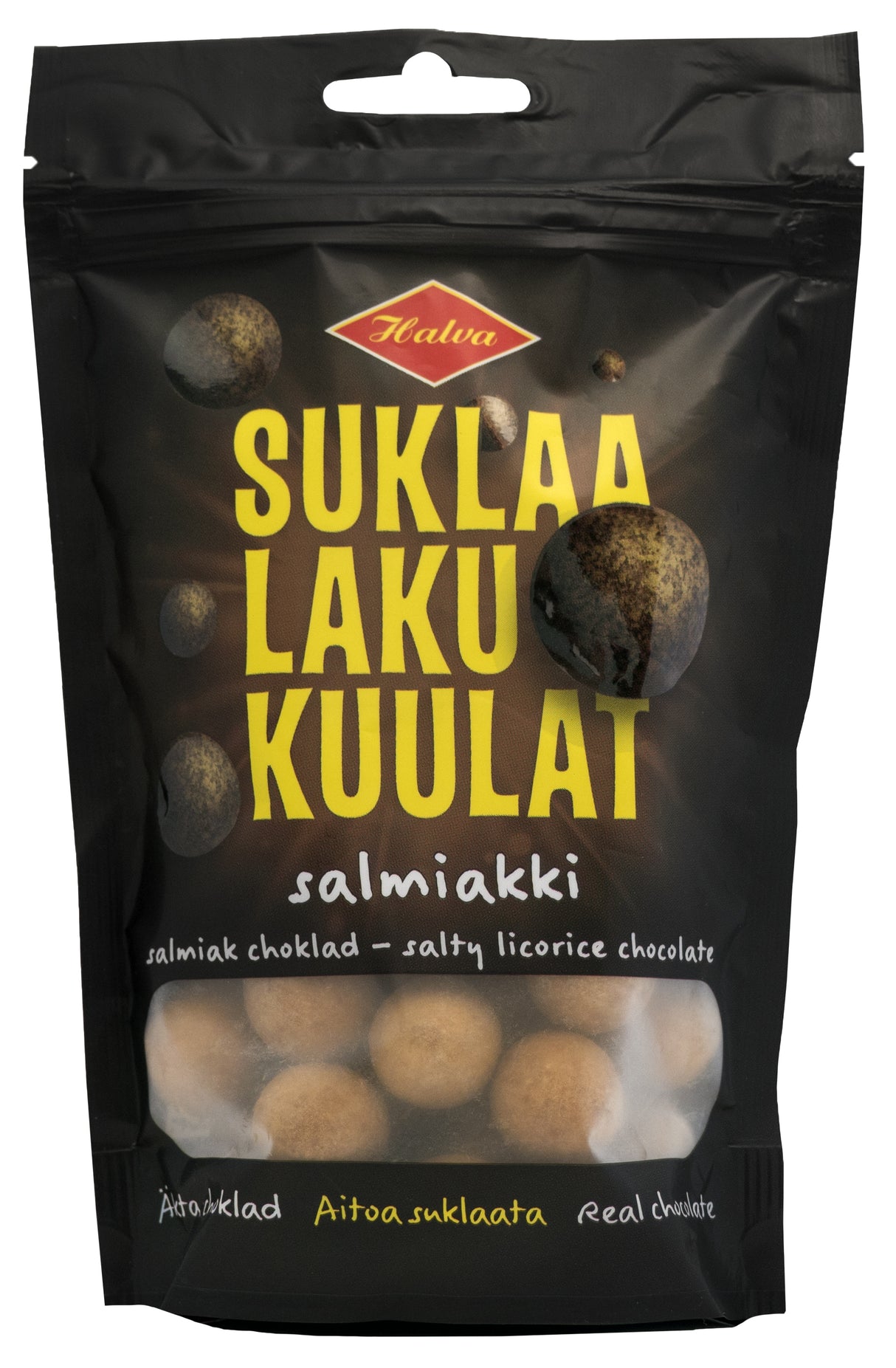 Halva Suklaalakukuulat salmiakki 120 g