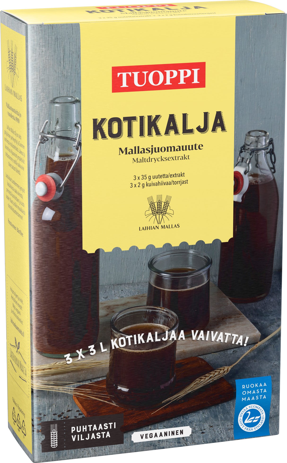 Tuoppi Kotikalja mallasjuomauute 3x35g