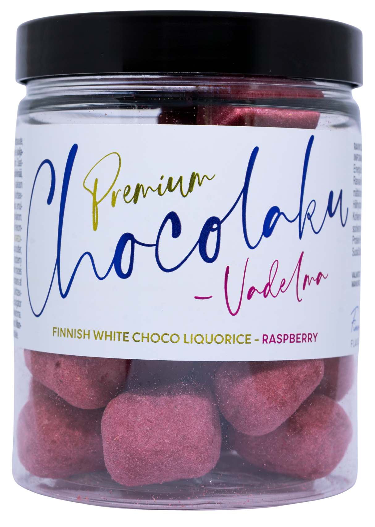 Finnish Flavours Premium white choco liquorice – Raspberry 160g