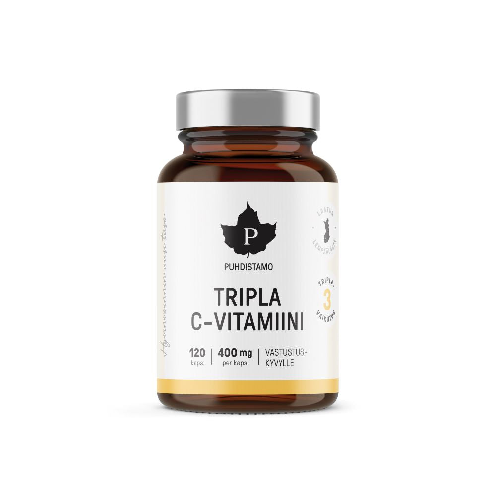 Puhdistamo Triple vitamin C 400 mg 120 capsules