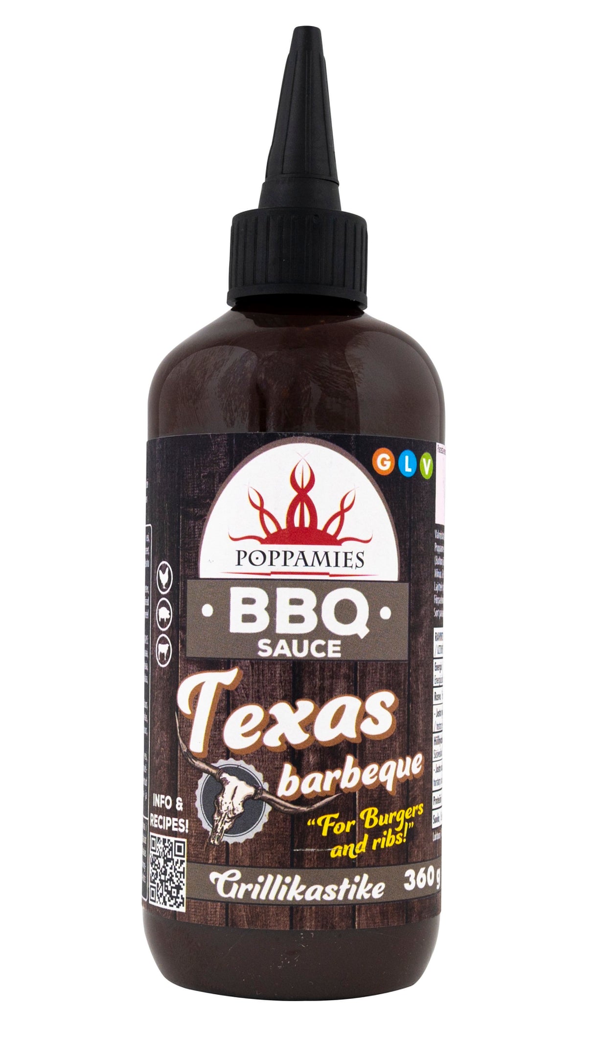 Poppamies BBQ Sauce Texas barbeque grillikastike 360g