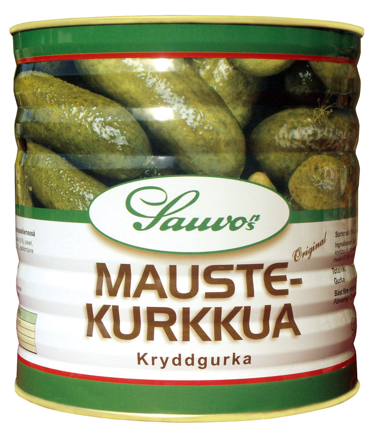 Sauvon 2,9/1,6 kg kryddlag med hela gurkor