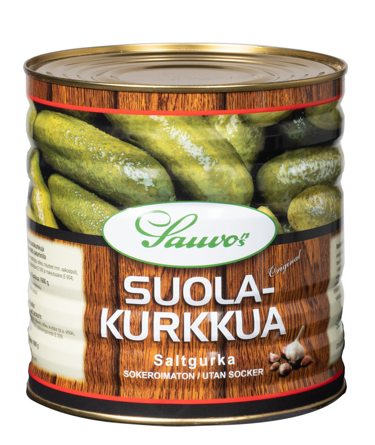 Sauvos 2,9/1,6 kg salty cucumber