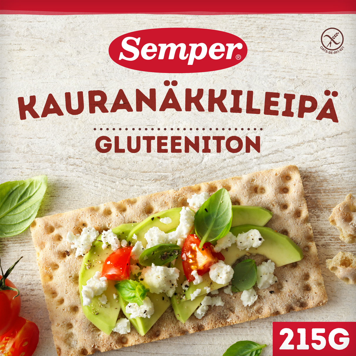 Semper Glutenfri Havrekex 215g