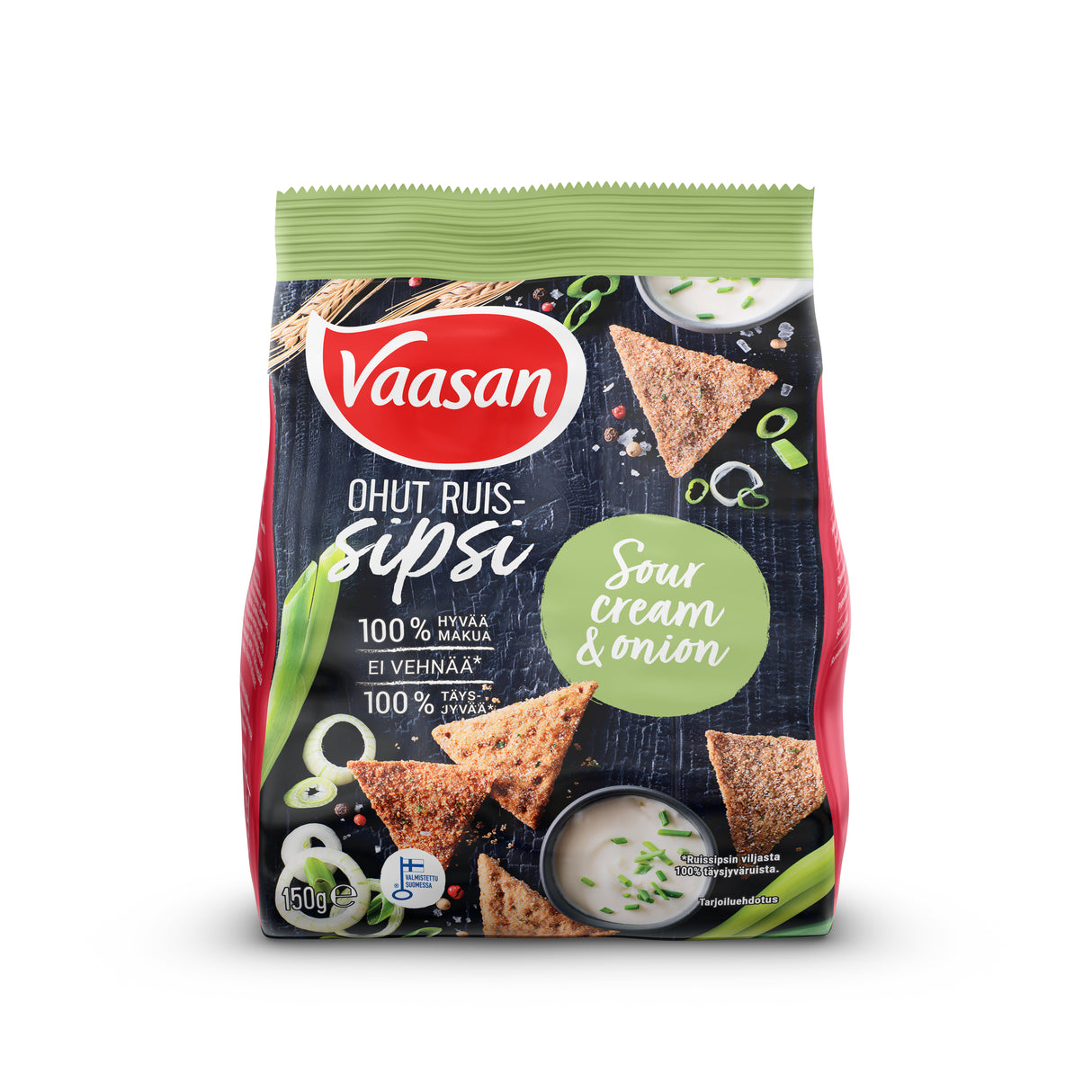 Vaasan Rye Chips Sourcream & Onion 150g