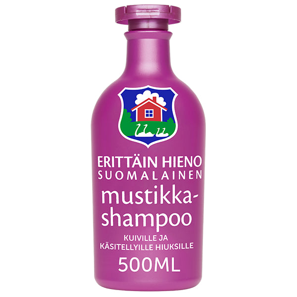 Erittäin hieno Suomalainen - Mustikka Shampoo 500ml SÄÄSTÖPULLO