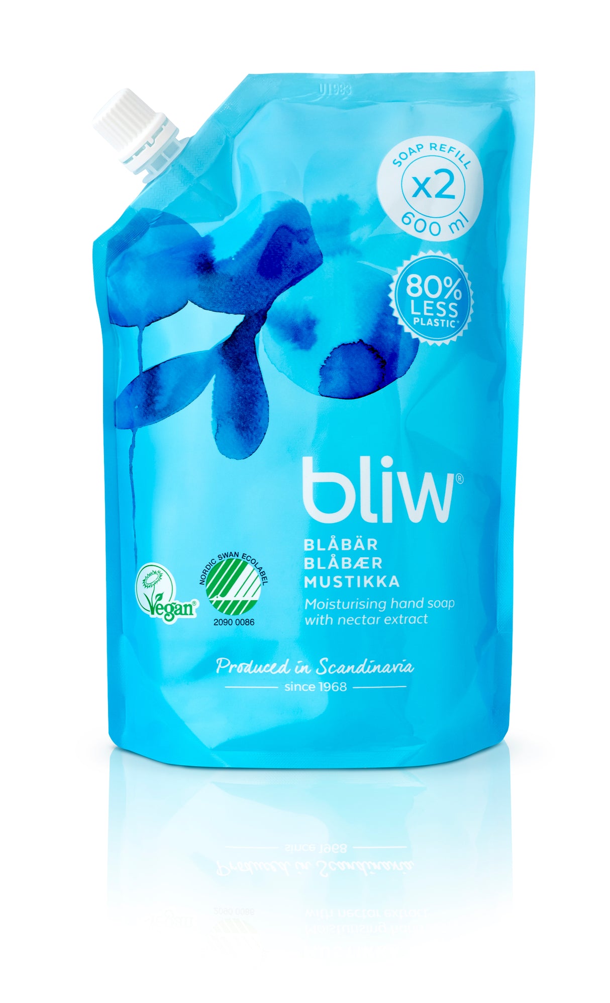 Bliw: Blueberry 600ml Hand soap refill