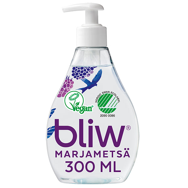 Bliw 300ml forest berry pump bottle of liquid soap