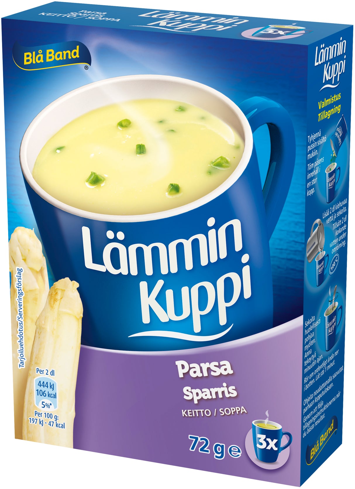 Blå Band Lämmin Kuppi Aspargus