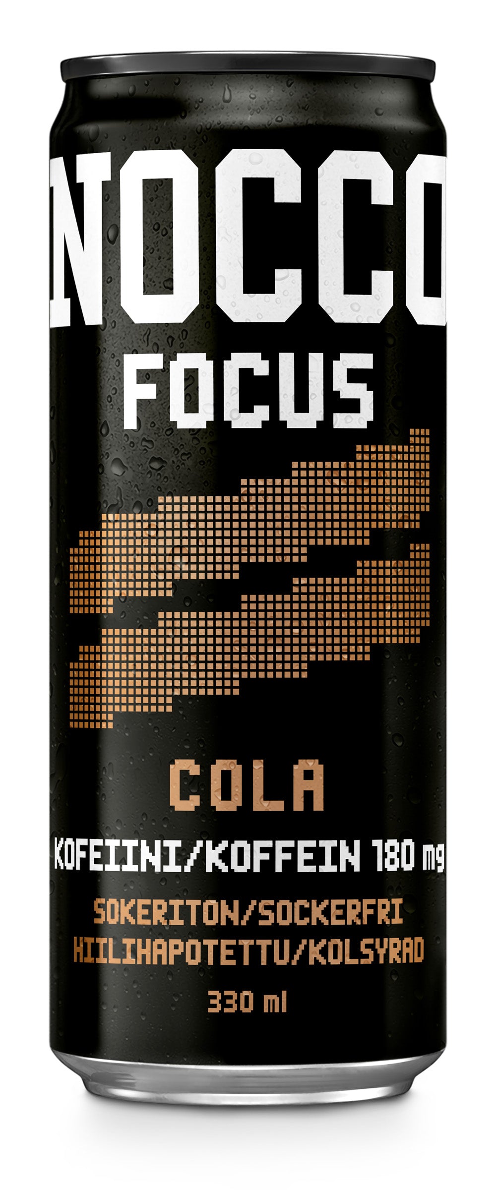 330ml NOCCO FOCUS Colan makuinen hiilihapotettu energiajuoma