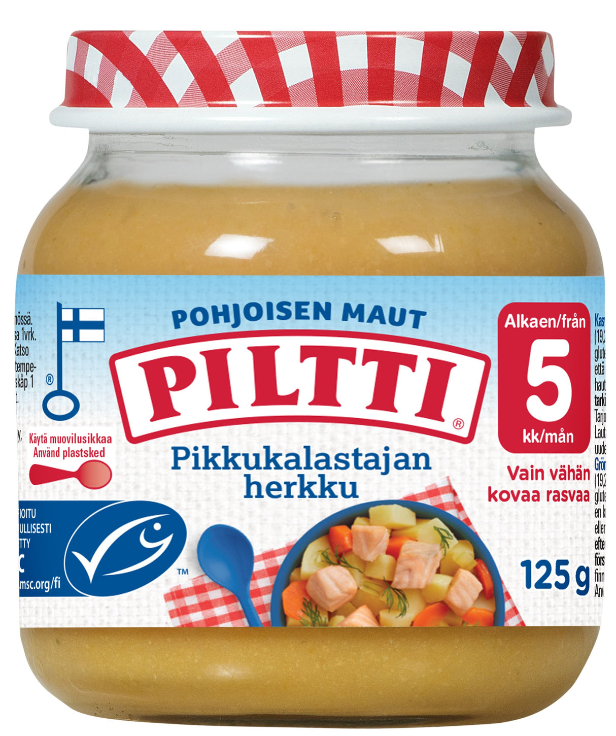 Piltti Nordische Geschmäcker 125g Kleinfischer Leckerbissen Kindergericht 5 Monate 12 Stück SPARPAKET