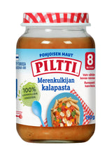 12 x Piltti Pohjoisen maut 190g Merenkulkijan kalapasta lastenateria 8kk
