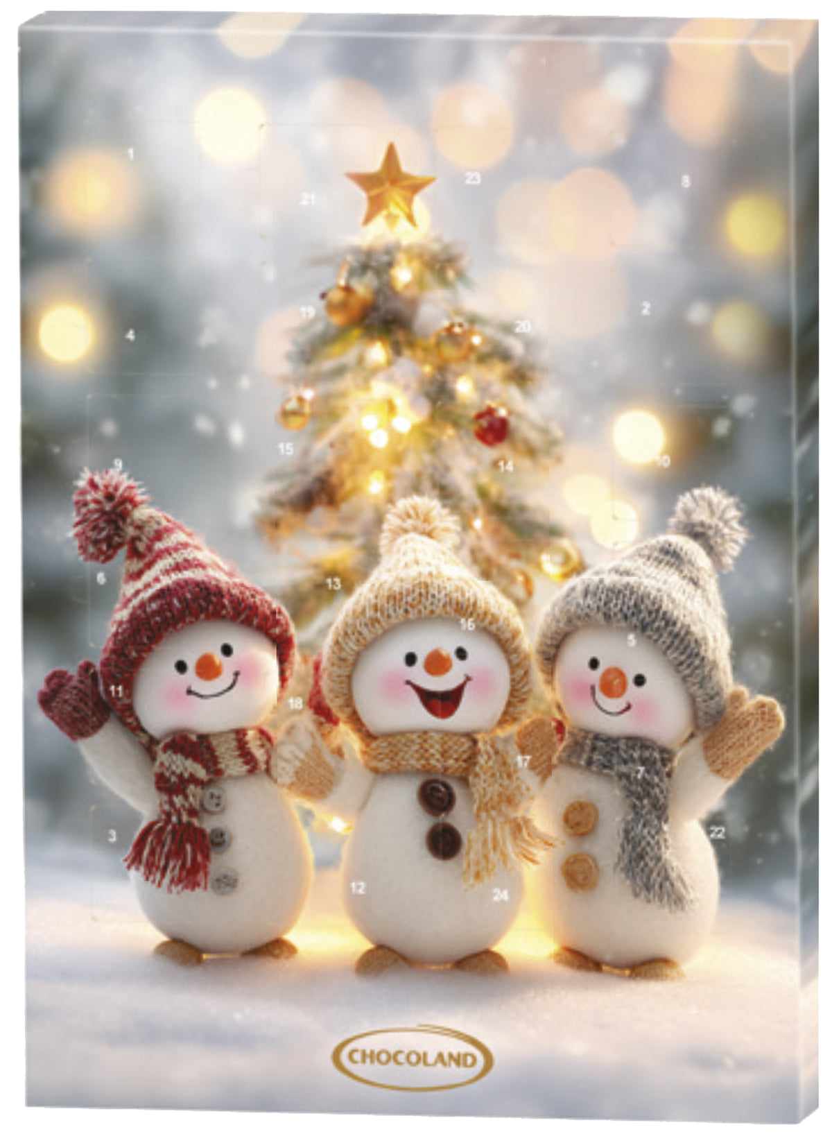 Chocoland Fröhlicher Schneemann Milchschokoladenkalender 50g