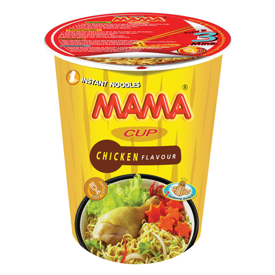 PHUKET, THAILAND - JUNE 25, 2017. Mama Cup Instant Noodles. Owned