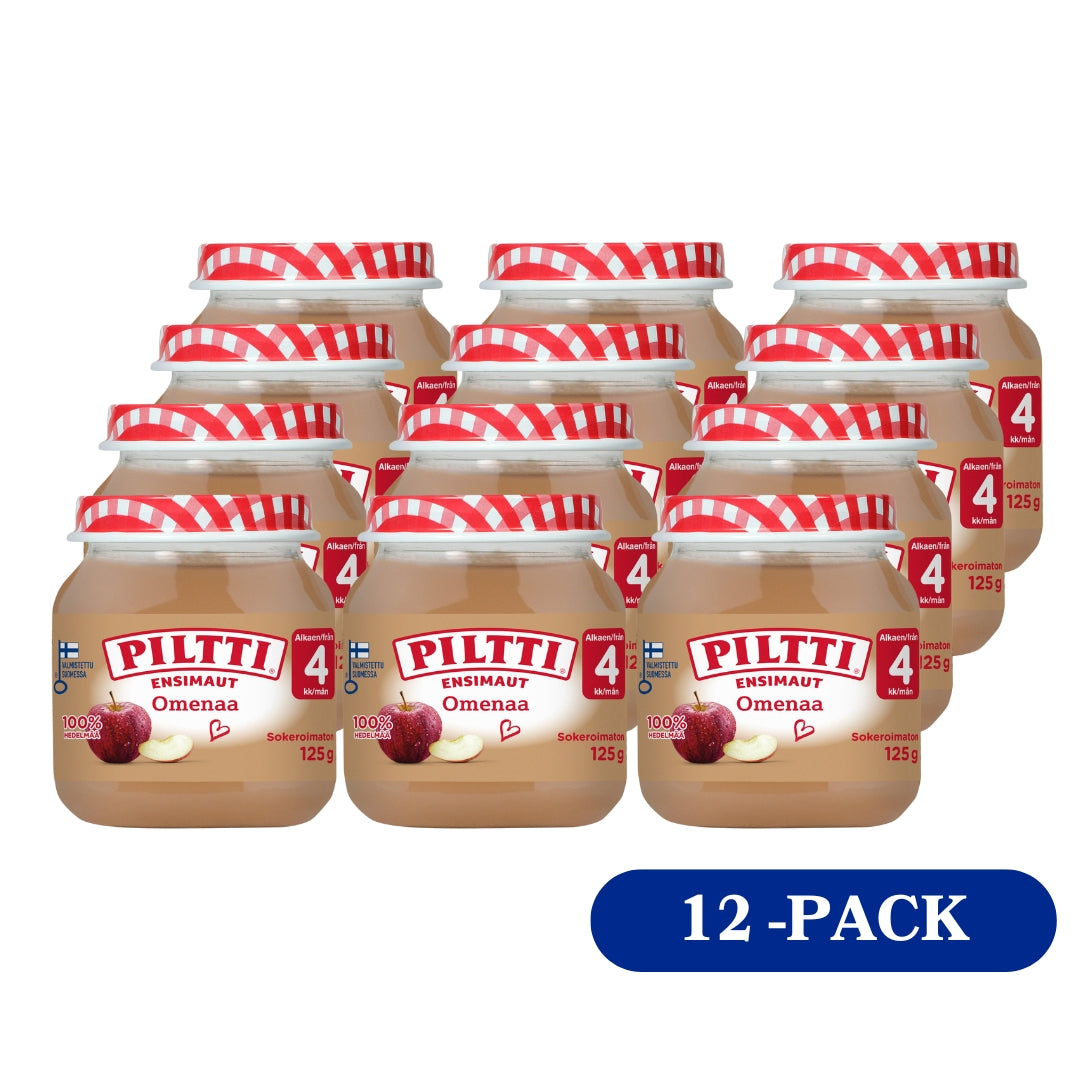 12x Piltti Ensimaut 125g Omenaa hedelmäsose 4kk