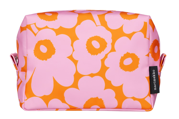 Marimekko ヴィルヤ ミニ ウニッコ コスメティックバッグ、オレンジ