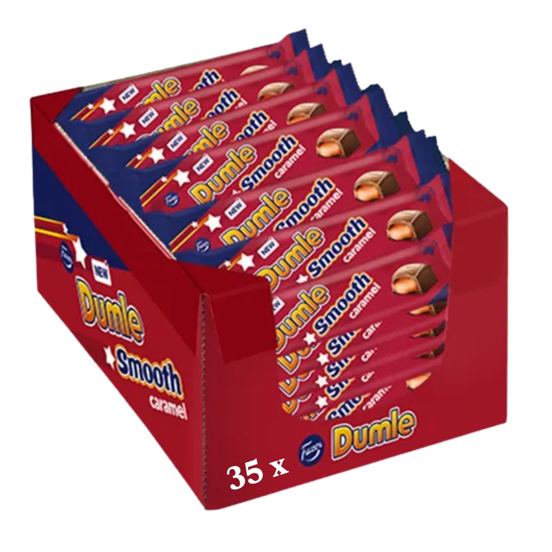 35 x Dumle smooth caramel suklaapatukka 41g