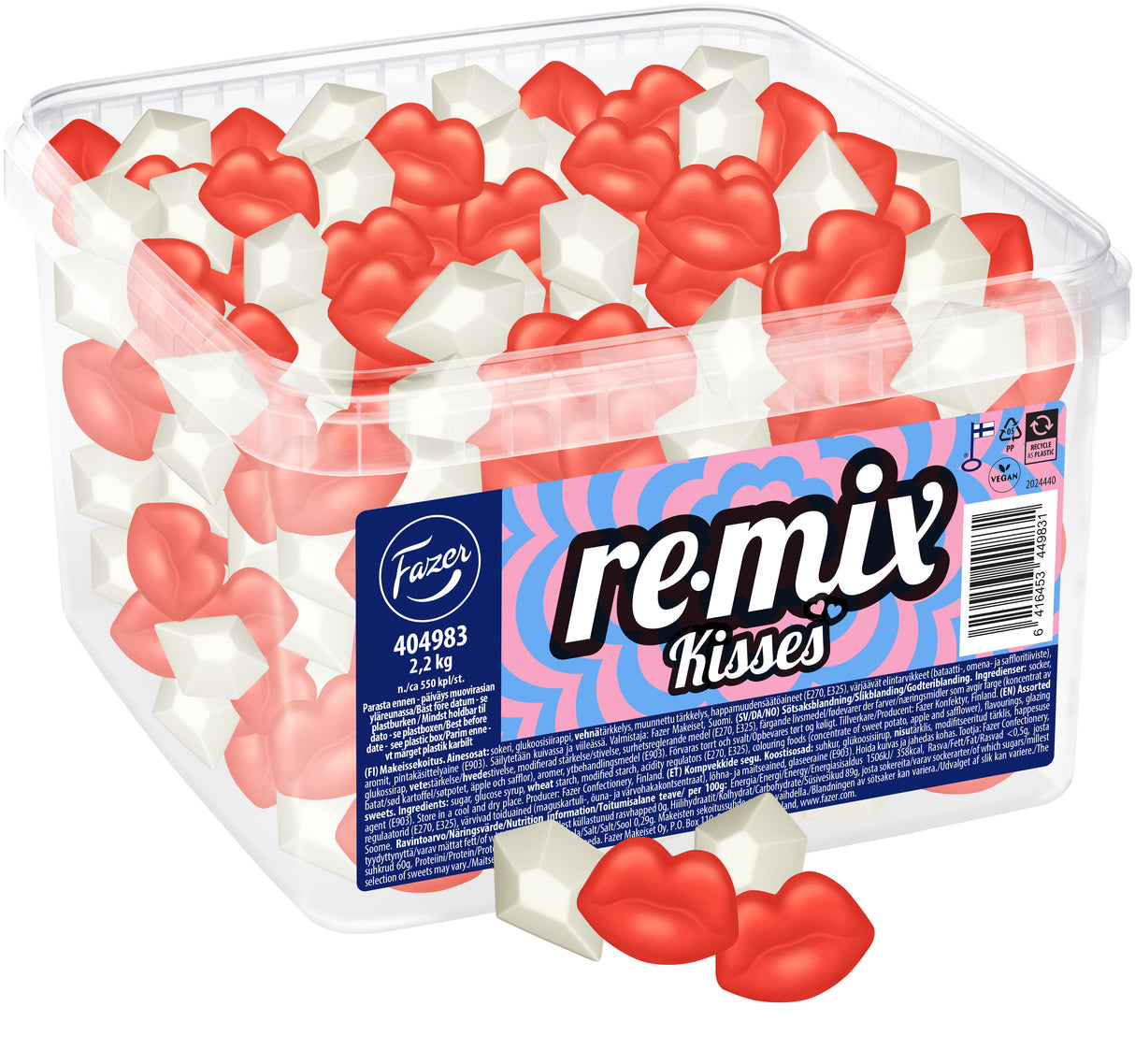 Fazer Remix Kisses irtokarkki 2,2kg