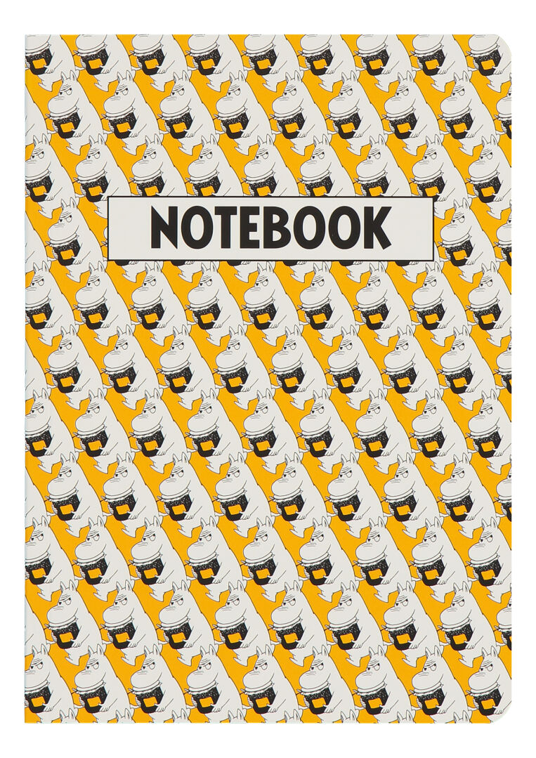 Moomin Pop Art notebook A5 yellow