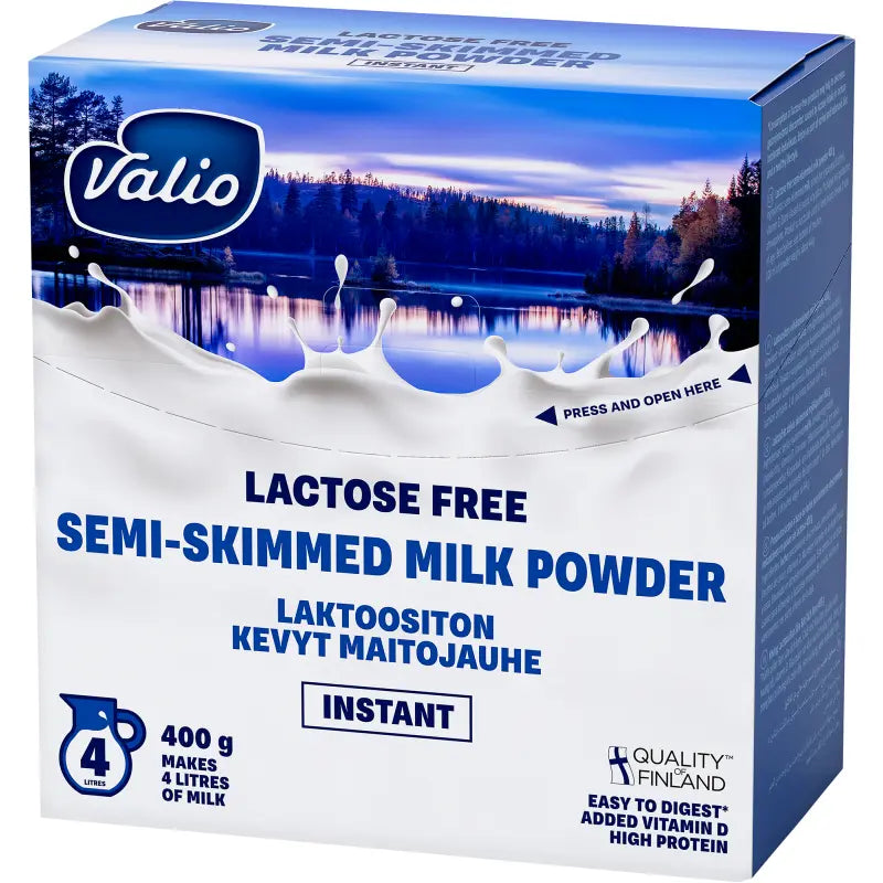 Valio lactose free semi skimmed milk powder instant 400 g