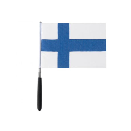 Fan flag with telescopic pole Finland 20x14 cm