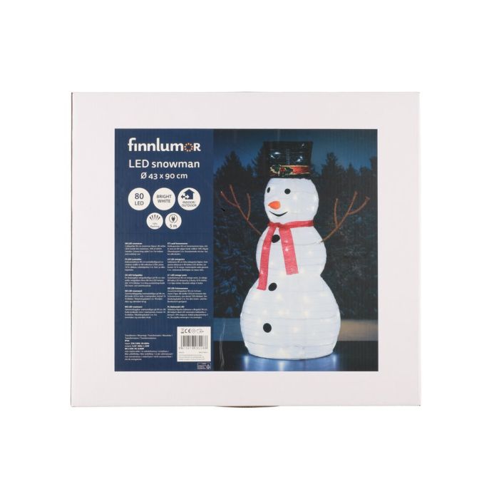 Finnlumor Snowman 80LED 90 cm