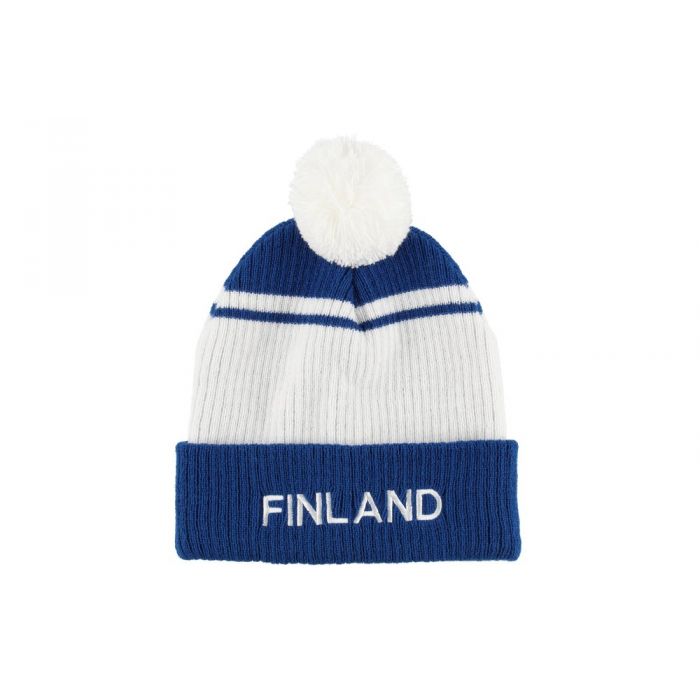 Finland hat blue and white