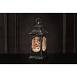 Finnlumor LED Decorative Light Snowfall Lantern Santa Claus and Snowman 28 cm