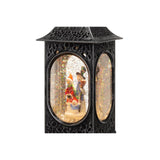 Finnlumor LED Decorative Light Snowfall Lantern Santa Claus and Snowman 28 cm