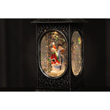 Finnlumor LED Decorative Light Snowfall Lantern Santa Claus and Snowman 28 cm