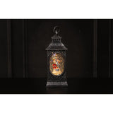 Finnlumor LED Decorative Light Snowfall Lantern Santa Claus and Snowman 28 cm