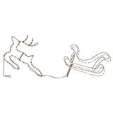 Finnlumor Light decoration Silhouette 268 LED Reindeer and sleigh