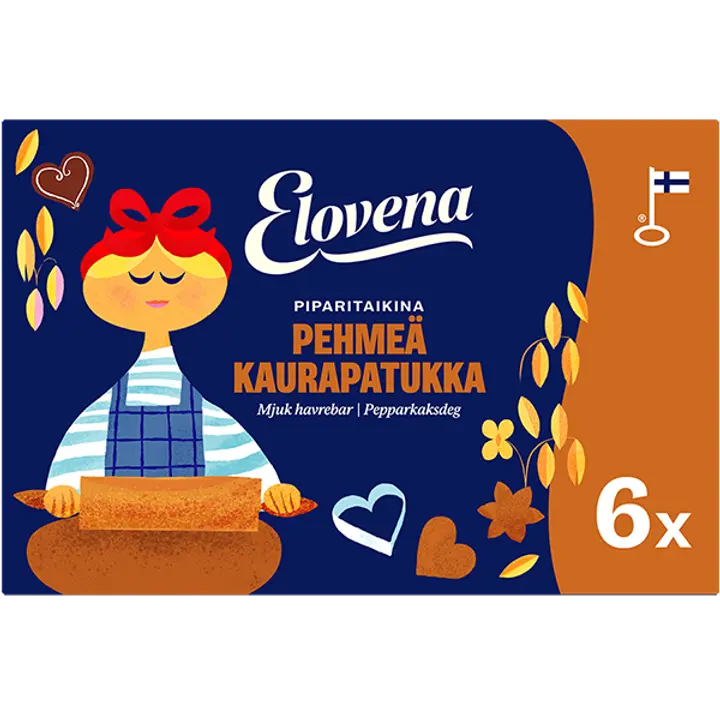 Elovena 6x30g gingerbread dough soft oat bar