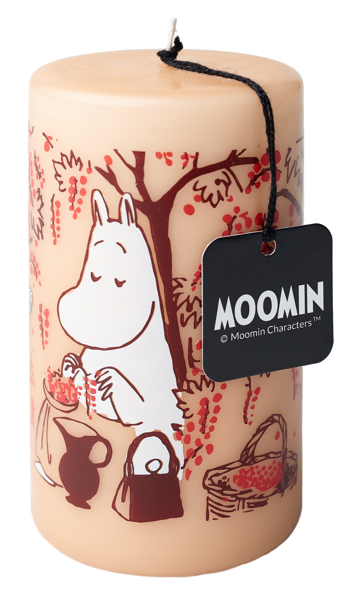 Moomin table candle Berries 1pc/7x12cm