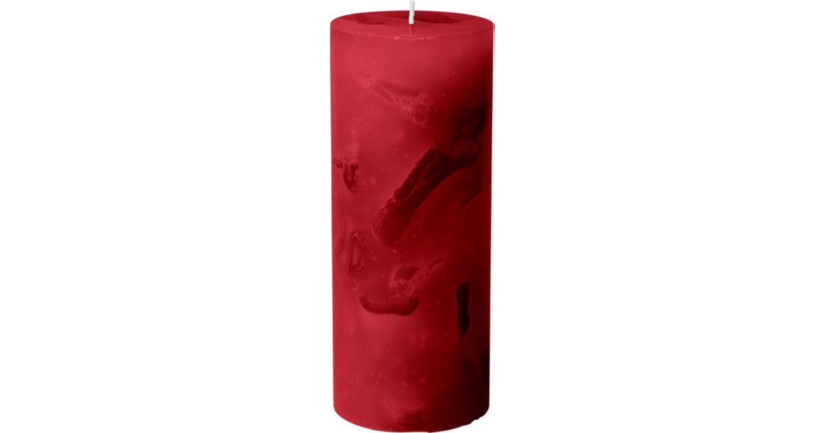 Havi table candle 70x170mm topaz red 65h