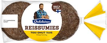 Oululainen Reissumies Tosi Ohut Ruis 10kpl 350g, täysjyväruisleipä