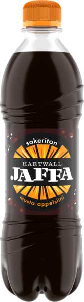 Hartwall Jaffa Musta Appelsiini Sokeriton virvoitusjuoma 0,5 l