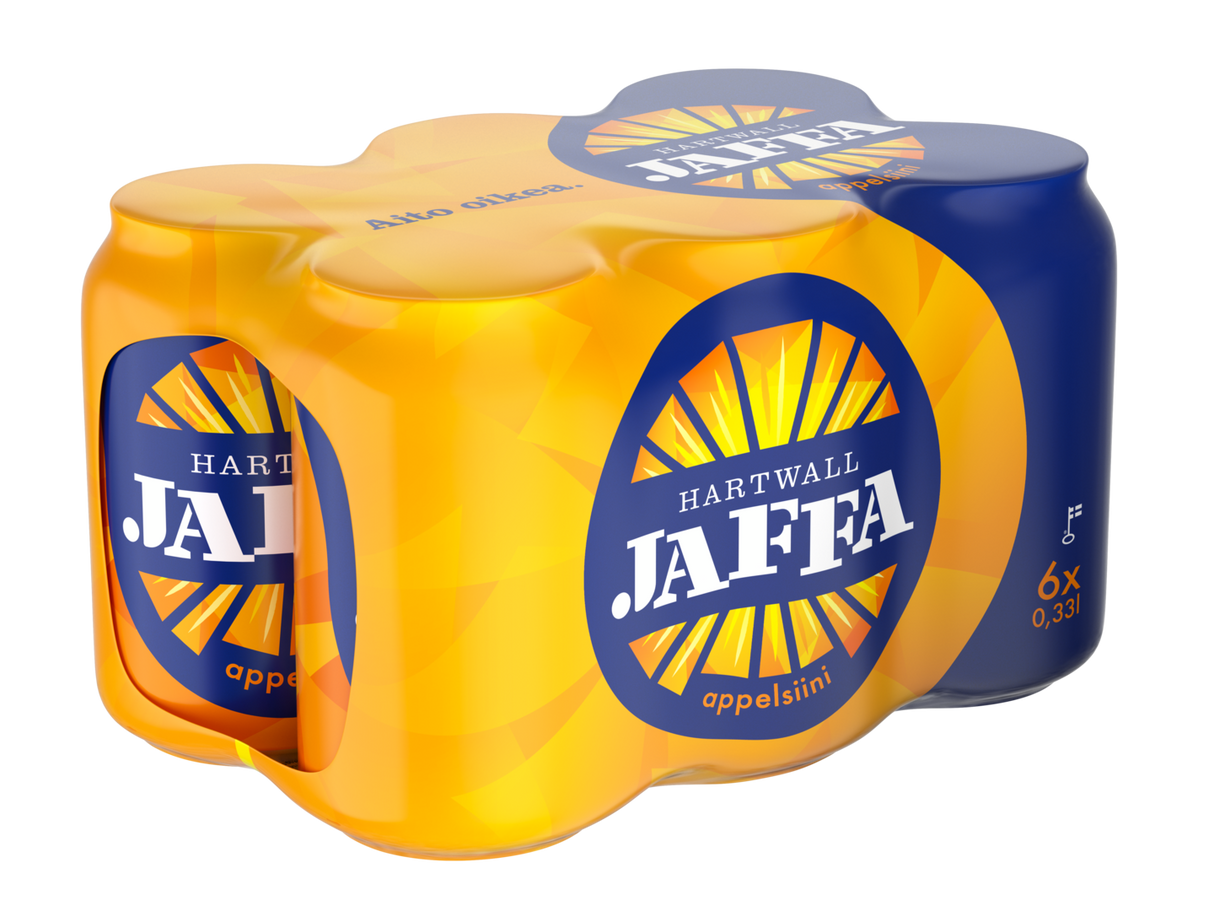 6 x Hartwall Jaffa Appelsiini virvoitusjuoma 0,33 l