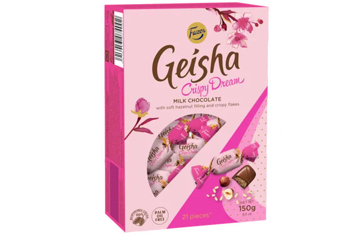 Fazer Geisha knuspriger Traum 150g Box