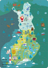 Tactic Puzzle Lovers Finland map puzzle 56 piece puzzle