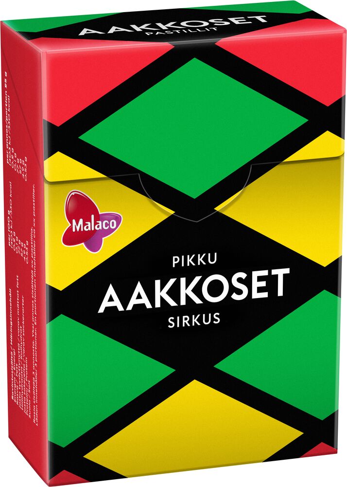 Malaco Aakkoset Pikku Sirkus pastille 75g